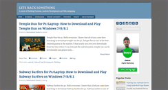 Desktop Screenshot of letshacksomething.com