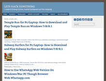 Tablet Screenshot of letshacksomething.com